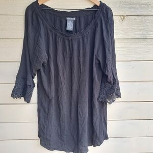 Chelsea & Theodore Black Dress Boho